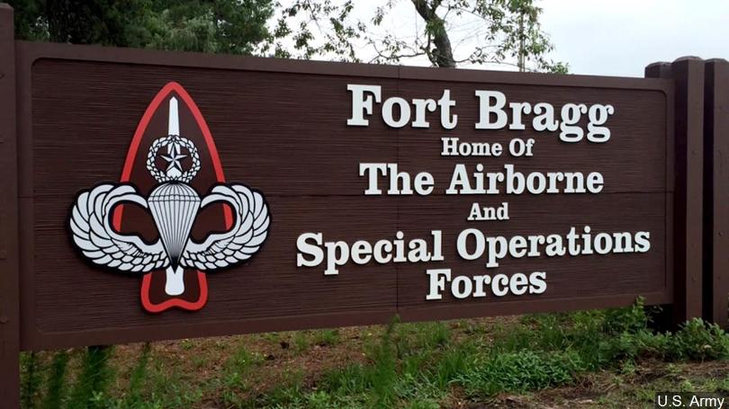 Fort Bragg sign