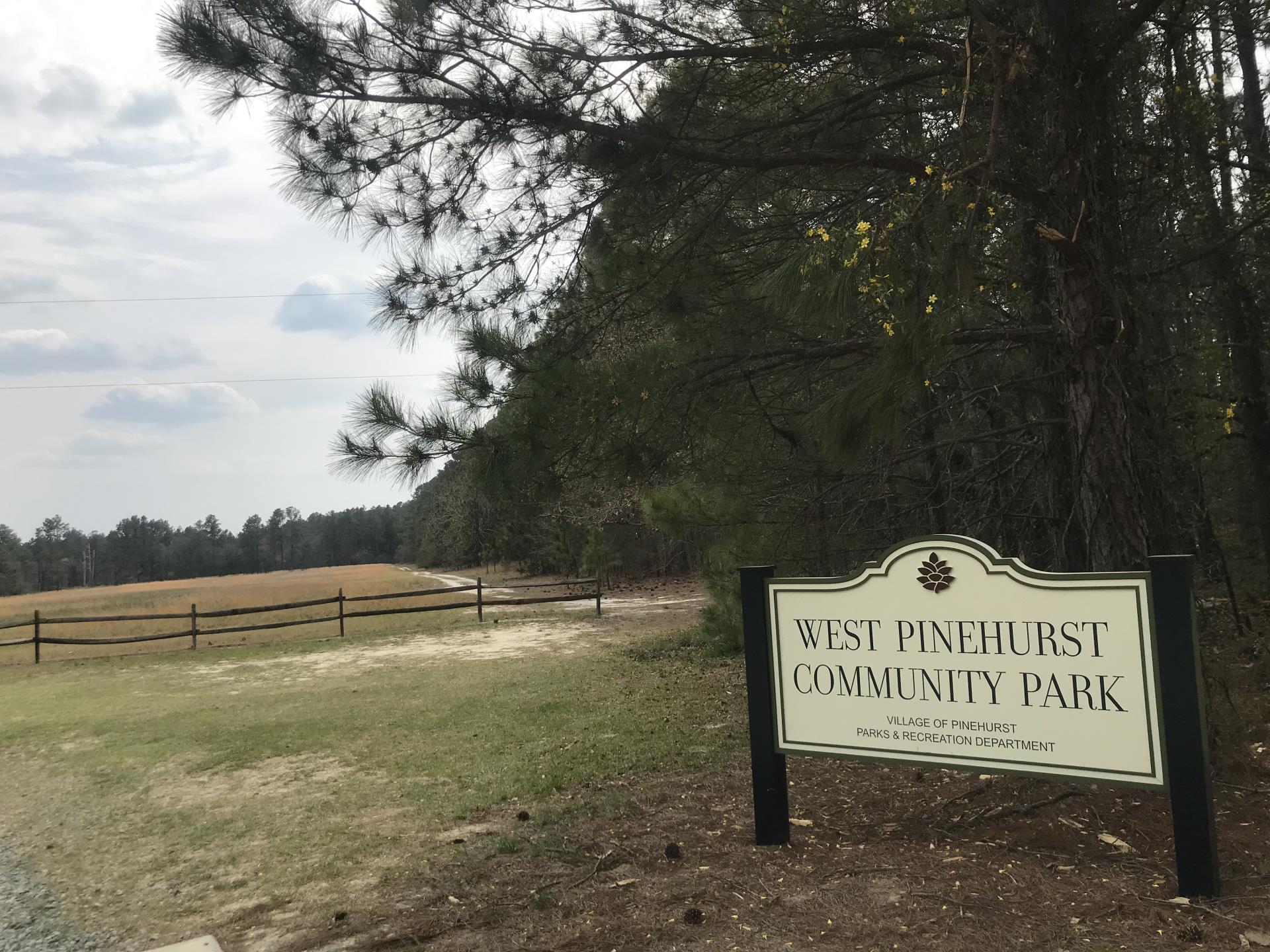 West Pinehurst Community Park Entrance